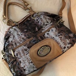 Malini Murjani Large Snake Print Bag